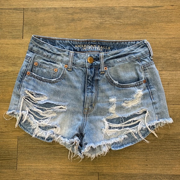 american eagle womens denim shorts
